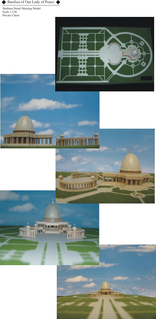 Basilica of Our Lady of Peace scale model