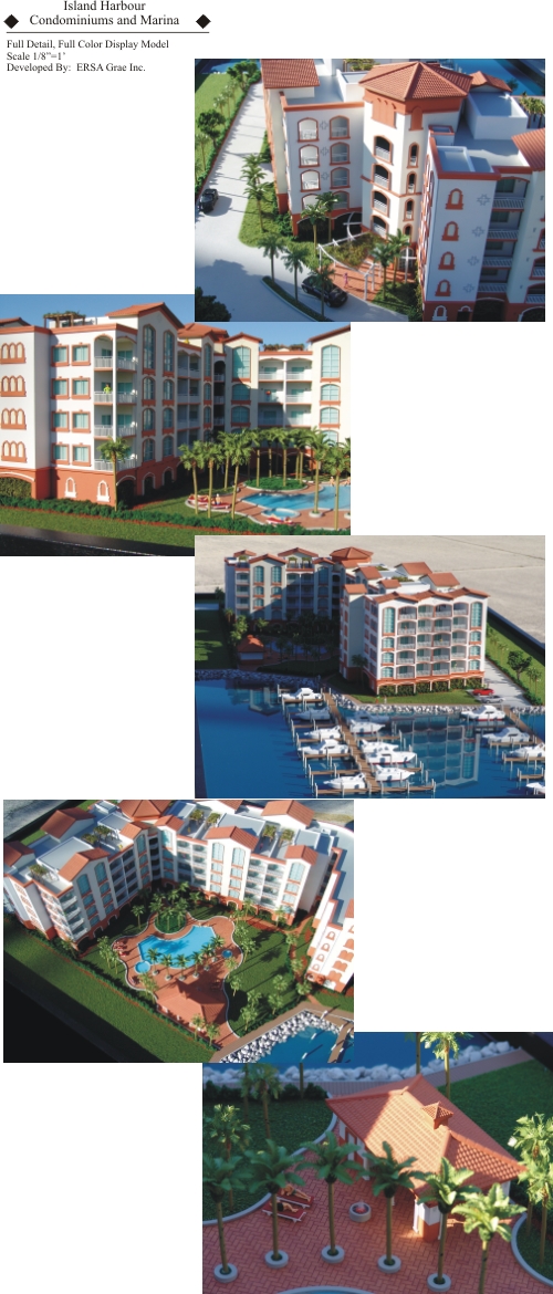 Island harbour Scale Model